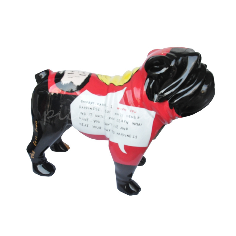 Best selling quality Home decor French Bulldog Dog Resin Statue