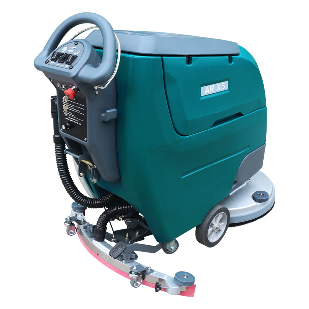 Electric Battery Washing Equipment Auto Compact Small Cleaning Machine Floor Scrubber Brands