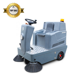 Electric Ride on Industrial Street Cleaning Machine Battery Floor Sweepers for Street Garden And Road