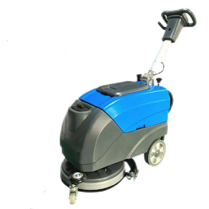 mini battery operated electric hand push single disc floor polishing cleaning scrubber for warehouse