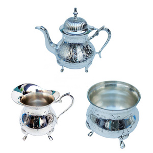 Royal Style Silver Tea Set, Silver Coffee Set, Antique Design Silver Tea Pot Set with Cup Saucer Tray, Mug, Jug, Glass, Trays