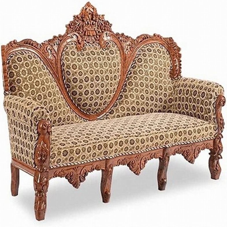 Classic & Modern Stylish Bride Groom Event Stage Wooden Sofa & Chair, Sofa Sets, Classic Style Luxury Carved Sofa Furniture