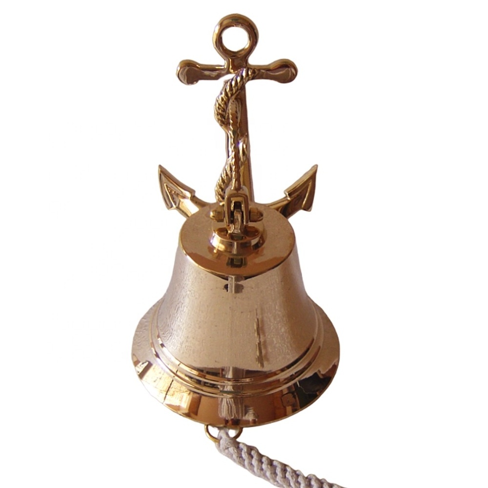 Brass Big Ship Bells, Bells in Many Designs, Bells with Handle for School Home Office and Business Promotion with Your Name Logo