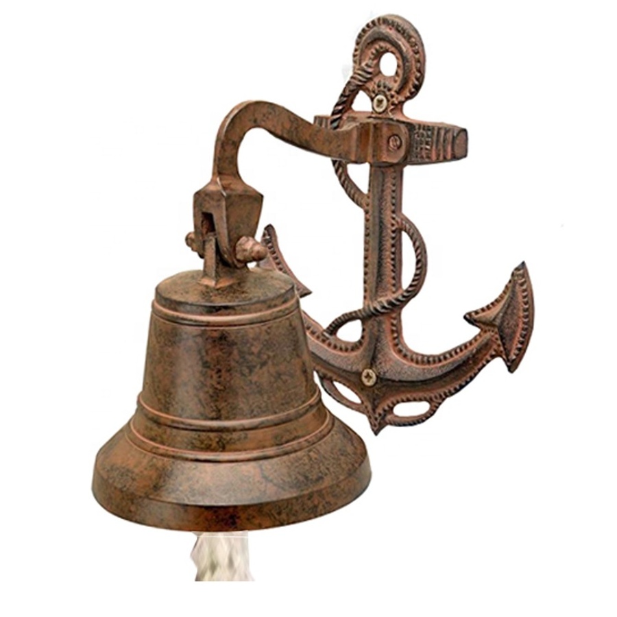 Brass Big Ship Bells, Bells in Many Designs, Bells with Handle for School Home Office and Business Promotion with Your Name Logo