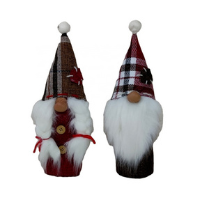 Resin standing santa claus for holiday decoration