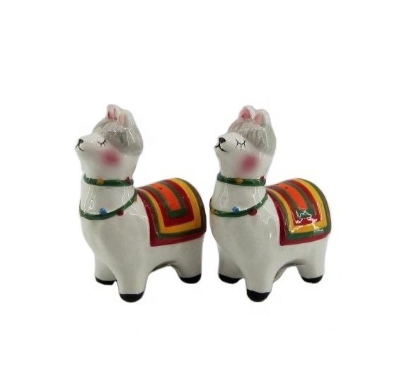 Animal-shaped ceramic salt and pepper shaker