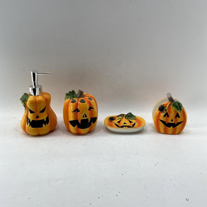 4pcs bathroom accessory set for Halloween decoration