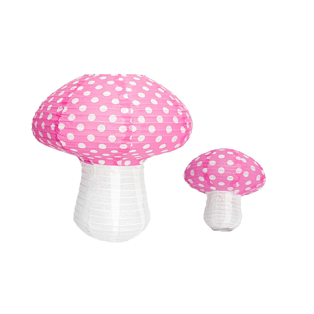 3D Red Yellow Pink Purple Mushroom Paper Lantern For Kids Birthday Children's Day Party Decoration