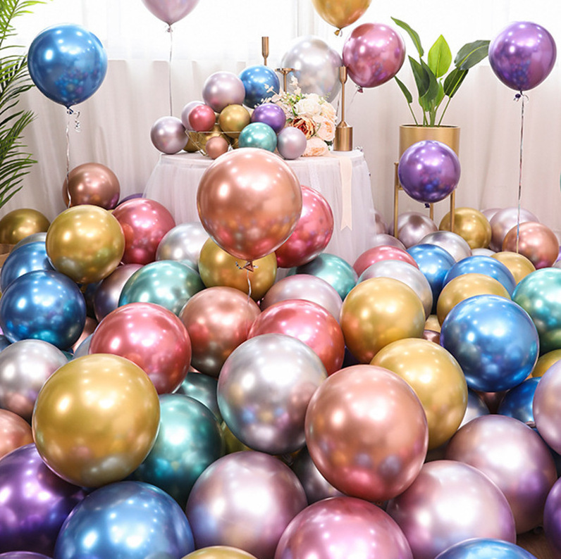 5 inch 10 inch 12 inch 18 inch metal balloon manufacturers wedding birthday decoration party metallic balloons