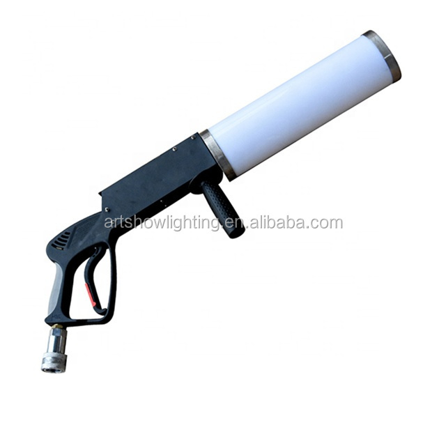 LED CO2 DJ Gun RGB Color LED Co2 Cryo Fogger Effect FX Co2 Jet Machine With 3m Gas Hose for Disco Nightclub Club Stage Show