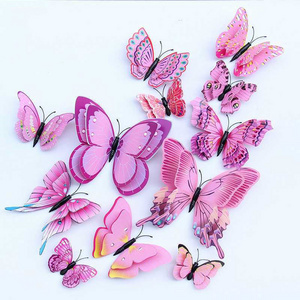 Butterfly Wall Stickers 3D Magnetic Removable Butterfly Wall Decals Fridge Magnet Murals Decoration for Kids Bedroom