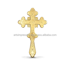 Brass Wall cross custom Design high quality home decor metal Christian church art metal hanging 2024 competitive prices handmade