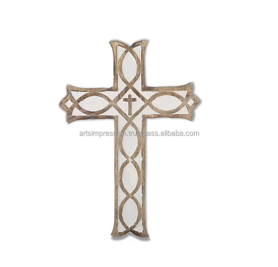 Brass Wall cross custom Design high quality home decor metal Christian church art metal hanging 2024 competitive prices handmade