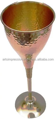 HIGH QUALITY FAMILIAR 100% SOLID COPPER PLATED WINE COCKTAIL CHAMPAGNE FLUTES GOBLETS IN BLACK GREEN COPPER SILVER BEST PRICES