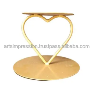 Heart Shape Design for Home Hotel Restaurant Cake Stand decor Silver Color Modern design Metal Cake With Customized Tools Logo