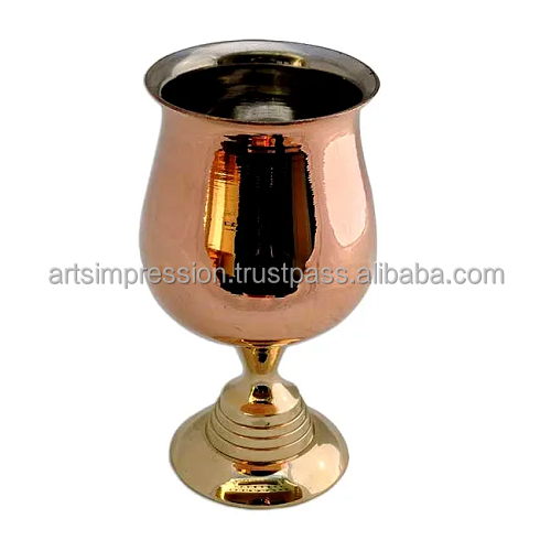 HIGH QUALITY FAMILIAR 100% SOLID COPPER PLATED WINE COCKTAIL CHAMPAGNE FLUTES GOBLETS IN BLACK GREEN COPPER SILVER BEST PRICES