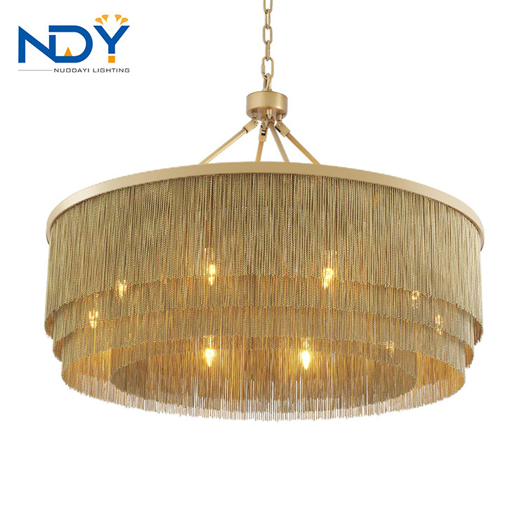 Simple Style Lighting Modern Industrial Gold Home Hallway Decoration Hanging Led Pendant Light Fixture