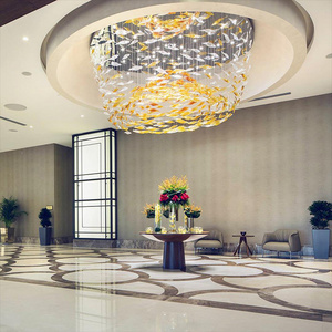 NDY New Product Indoor Custom Decoration Fixtures Villa Exhibition Hall Ballroom Hotel Project Modern Led Chandelier