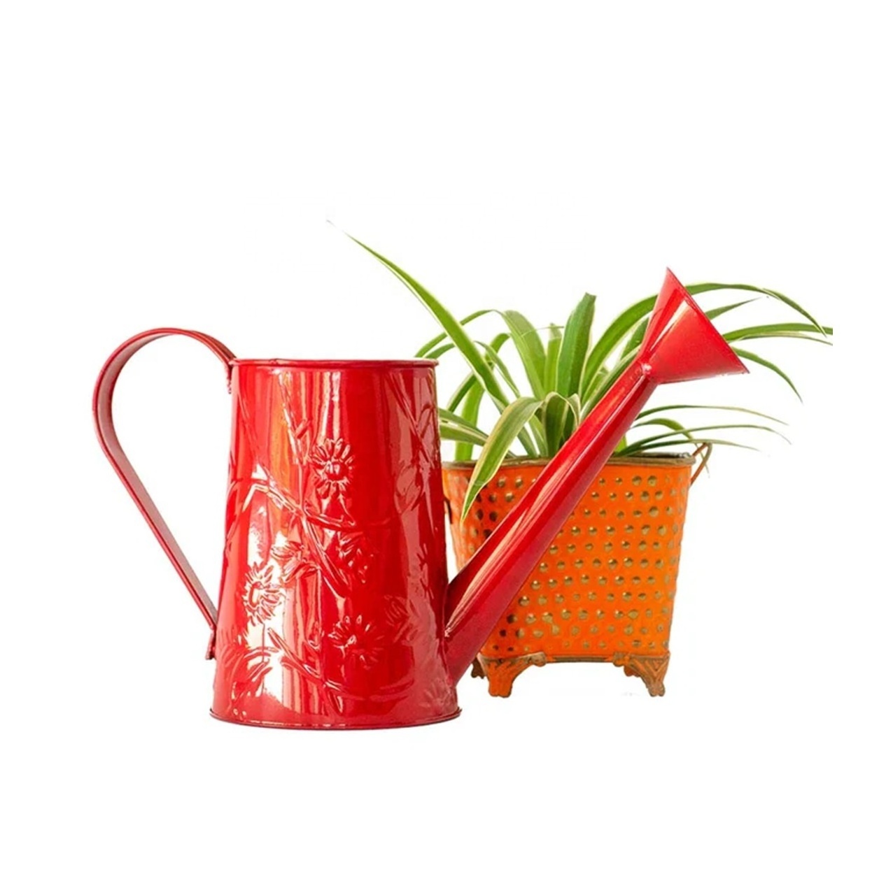 Golden Yellow Watering Can Launched Light Weight Small Steel Galvanized Metal Indoor Plant Can Watering Pot wholesale Supplier