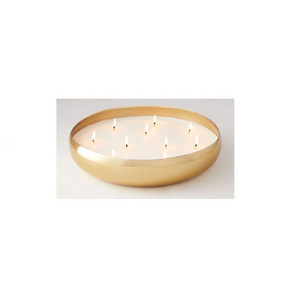 Scented Candles Luxury Multi Wick Handmade Decorative Soy Wax Candle Gold Color Manufacturer Wholesaler