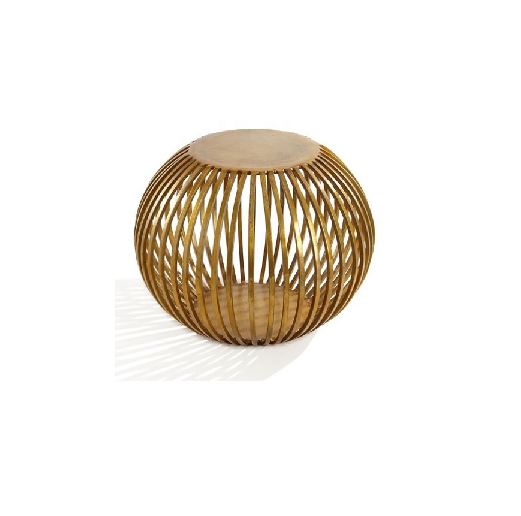 Strip Ball Design Side Table Tea Coffee Living Room Table Western Metal Logo Item Building Style Manufacturer Wholesaler