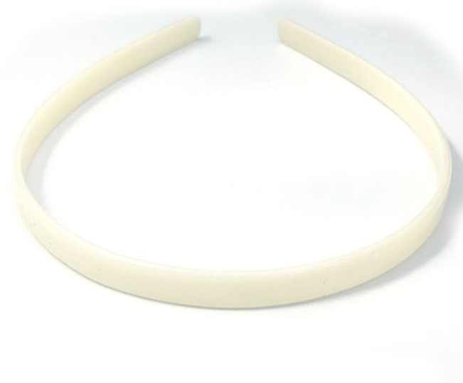 Customized Plain 10mm DIY Plastic Headband Black Ivory Plastic Hairband