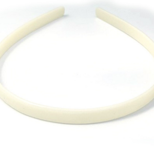 Customized Plain 10mm DIY Plastic Headband Black Ivory Plastic Hairband