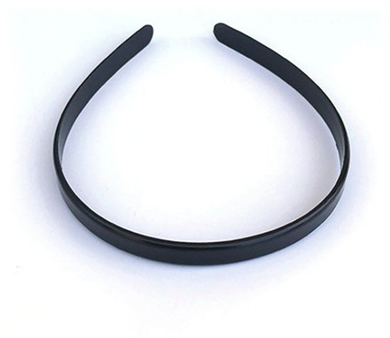 Customized Plain 10mm DIY Plastic Headband Black Ivory Plastic Hairband