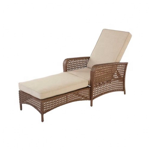 High Quality Aluminum Rattan Wicker Outdoor Beach Sunbed