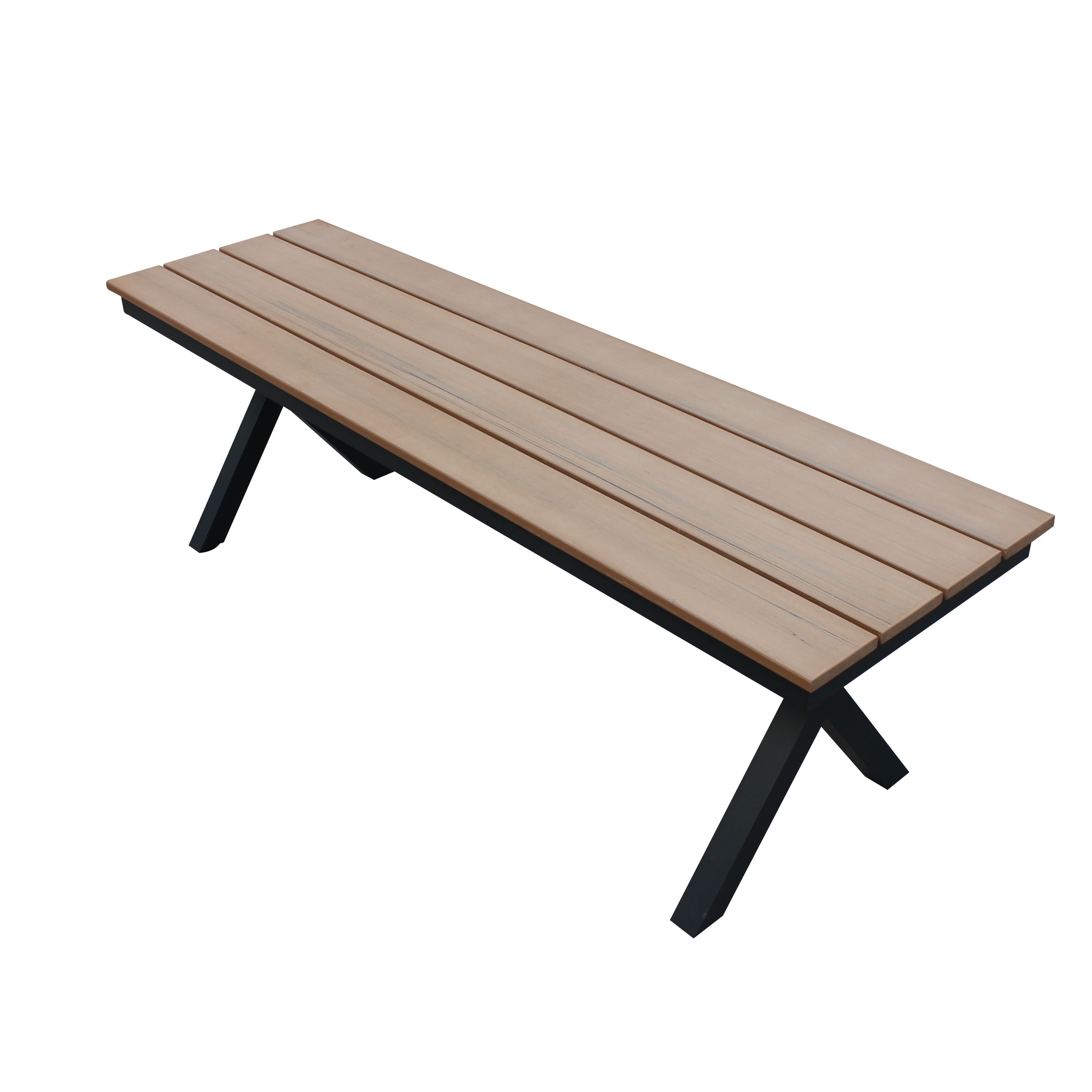 Outdoor Garden UV-Resistant Balcony Plastic Wood Bench for park playground