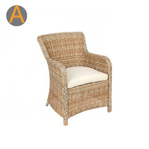 Custom available outdoor furniture french bistro rattan wicker cane dining chair