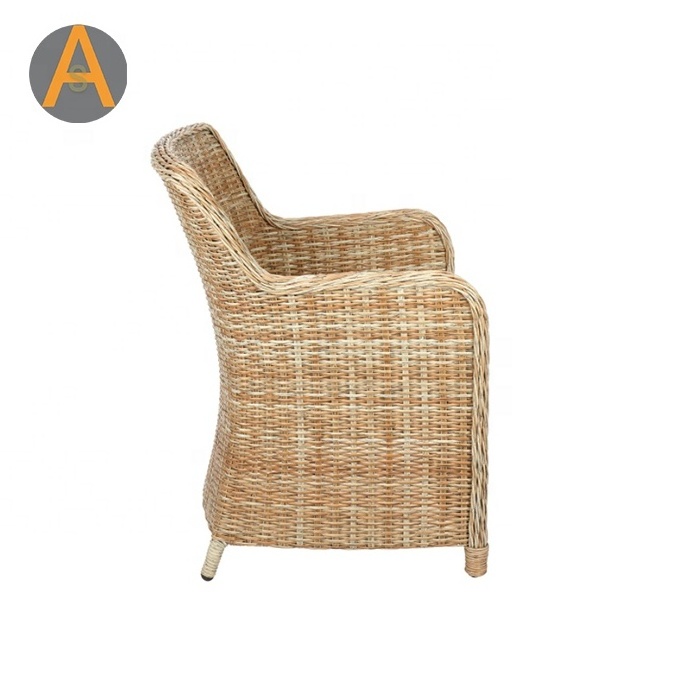 Custom available outdoor furniture french bistro rattan wicker cane dining chair