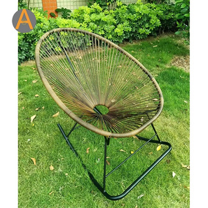 Latest design outdoor furniture balcony villa round flower chair plastic rattan peacock chair