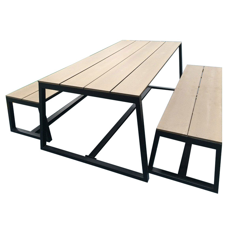 Outdoor Garden UV-Resistant Balcony Plastic Wood Bench for park playground