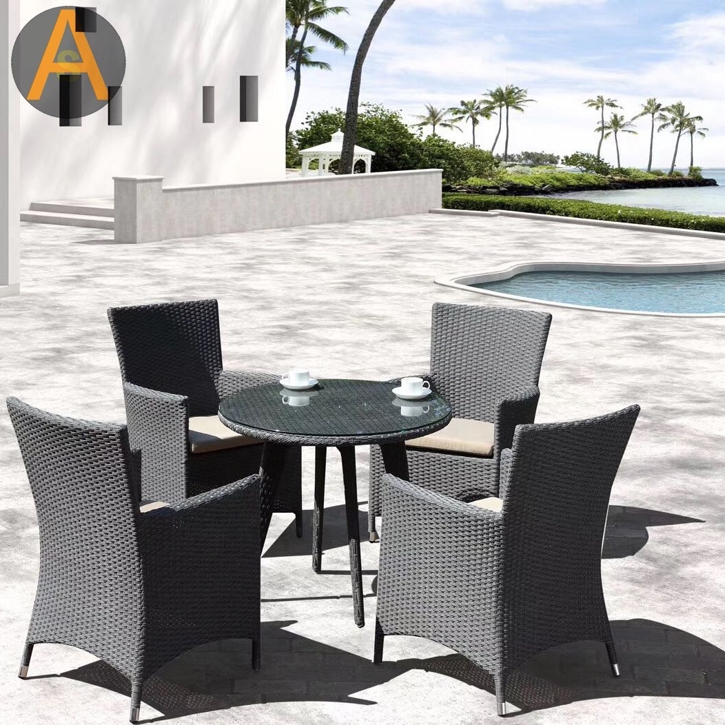 Hotel Dining room furniture dinning table set 8chairs rattan chair and outdoor dining table set wicker