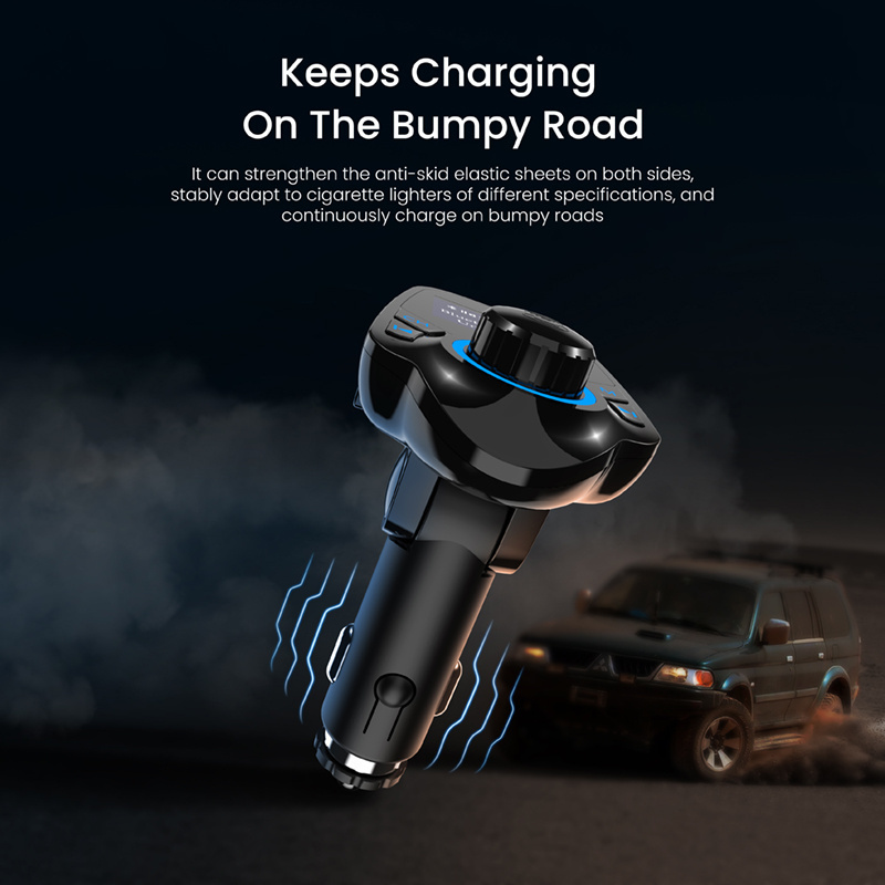 Bluetooth Car MP3 Music Player Portable Cigarette Lighter LED Digital Tube Bluetooth Fm Transmitter Bluetooth Adapter Universal