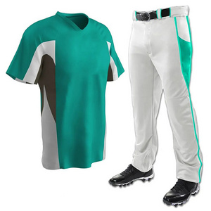 High Quality Custom Sublimation Baseball Uniform Short Sleeve Jersey and Pants Wholesale Quick Dry Cotton Adult Baseball Uniform