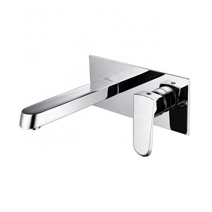 Kaiping new design brass wall mounted cold and hot water single handle faucet washbasin mixer watermark basin faucet