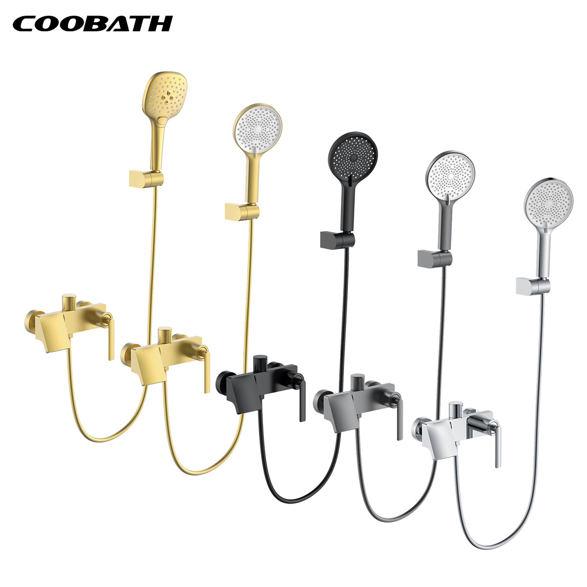 Luxury Bath Chrome With Hose Handheld Water Saving High Pressure Shower Head Bathtub Mixer Shower Faucet