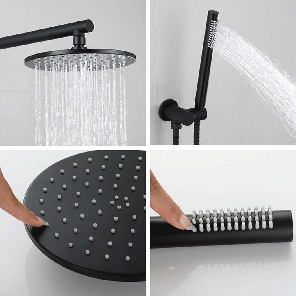 High Pressure Sprinkler Handheld Shower Head System Shower Mixing Diverter Valve Concealed Shower Faucet