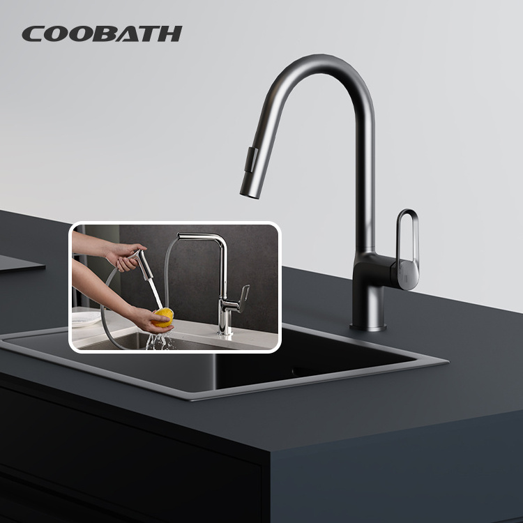 Top Selling Wholesale Kitchen Sink Accessories 304 Stainless Steel Mixer Faucet Kitchen Sink Single Handle Faucet