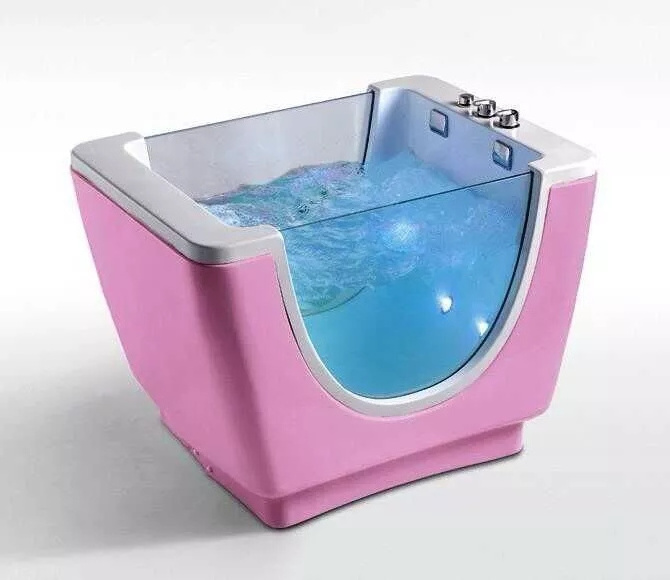 colour acrylic children kids small spa bathtubs air bubble massage whirlpool baby bath tub