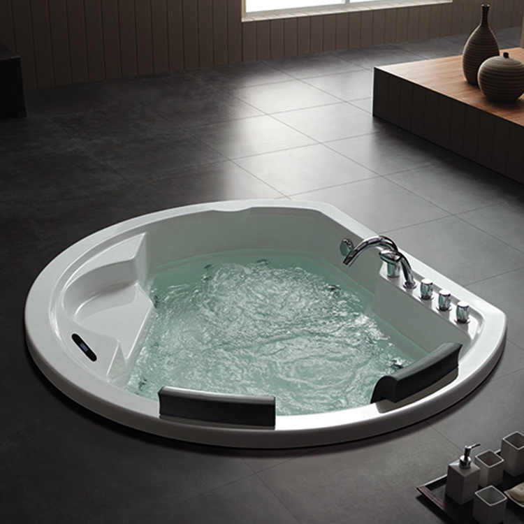 Freestanding bathtubs Marble whirlpool bathtub black acrylic massage concrete bathtub