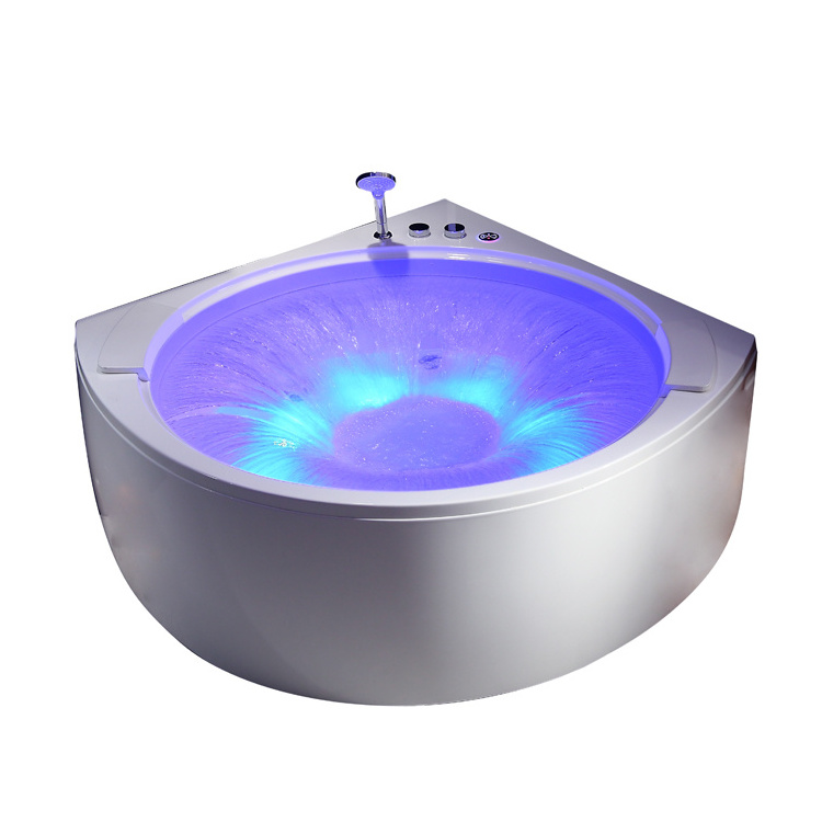 New Luxury acrylic 2 Person Whirlpool Massage Jetted Spa Fiberglass Hot Bath Tubs Bathtubs for sales