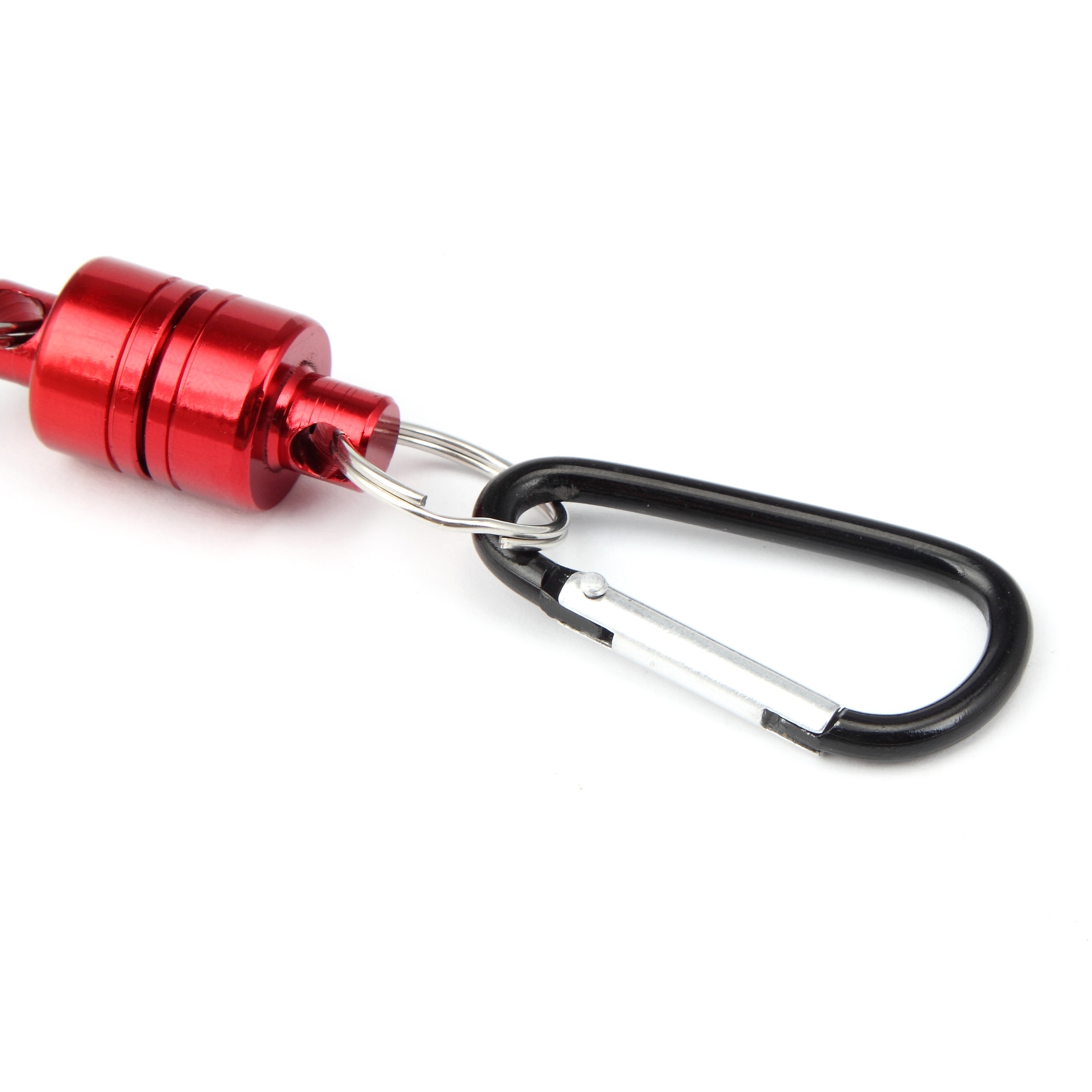 FRICHY X67 Magnetic Release Holder with Coil Carabiner Clip Magnetic Net Release for Fly Fishing