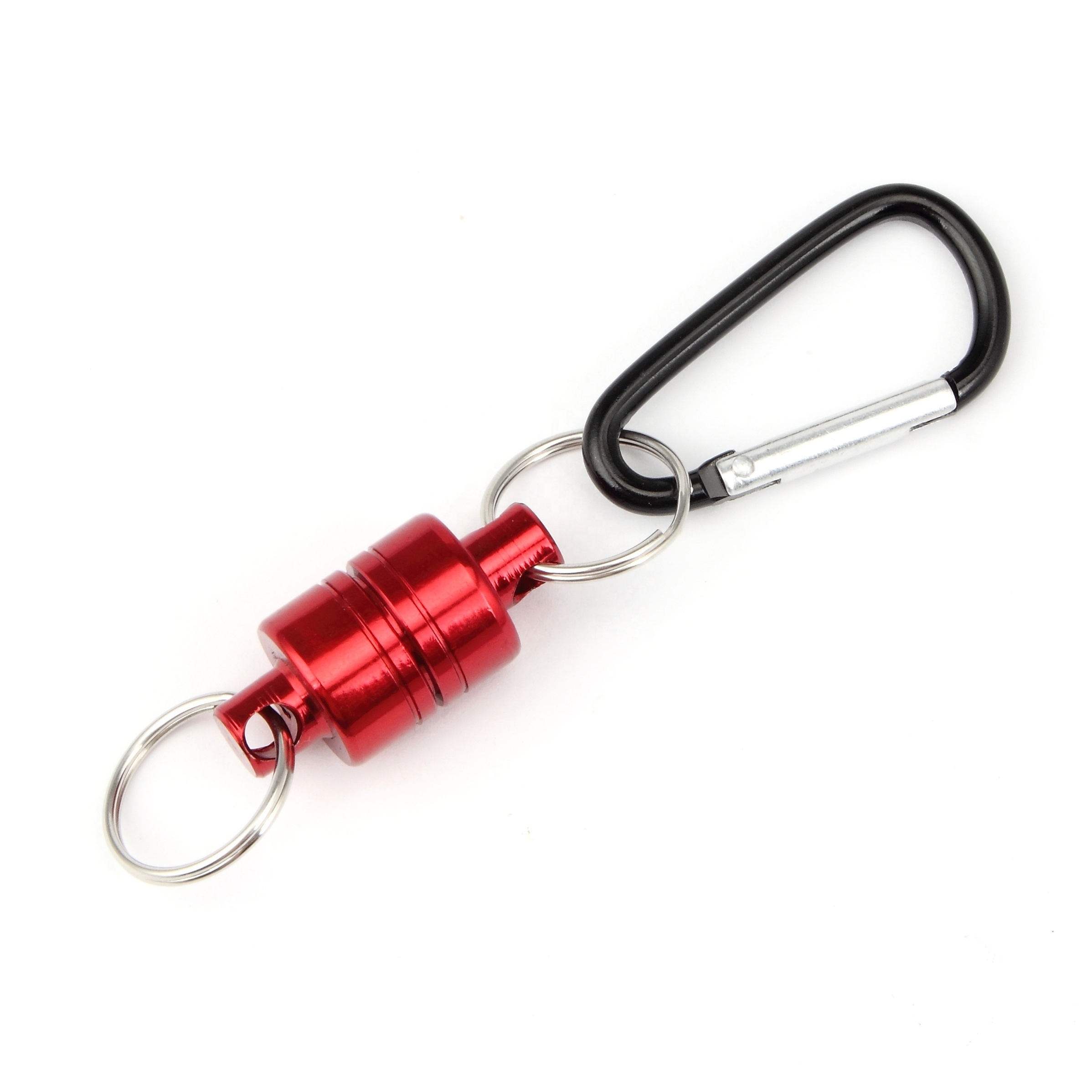 FRICHY X67 Magnetic Release Holder with Coil Carabiner Clip Magnetic Net Release for Fly Fishing