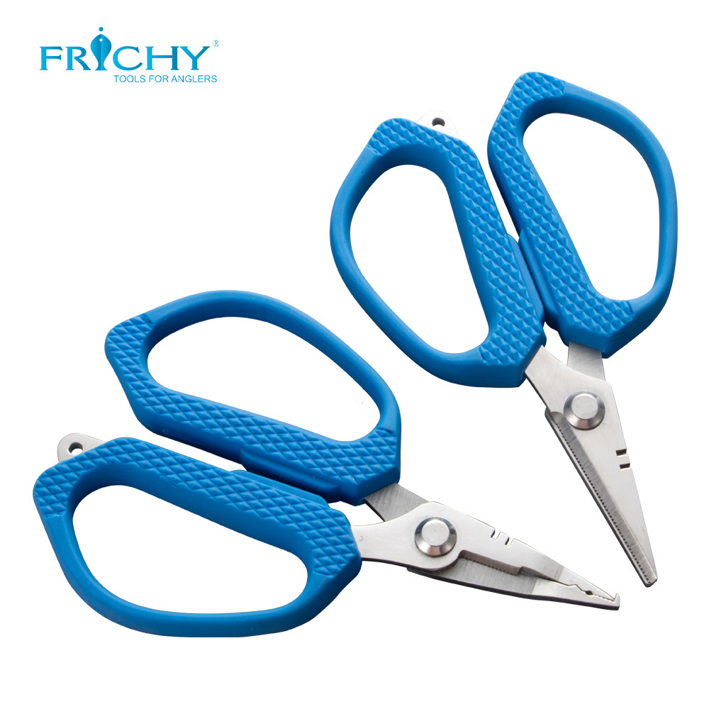 X409-5 Braid Line Lure Cutter Mini Split Ring Opener Fish Multifunctional Portable Titanium Coated Tools Fishing Scissors