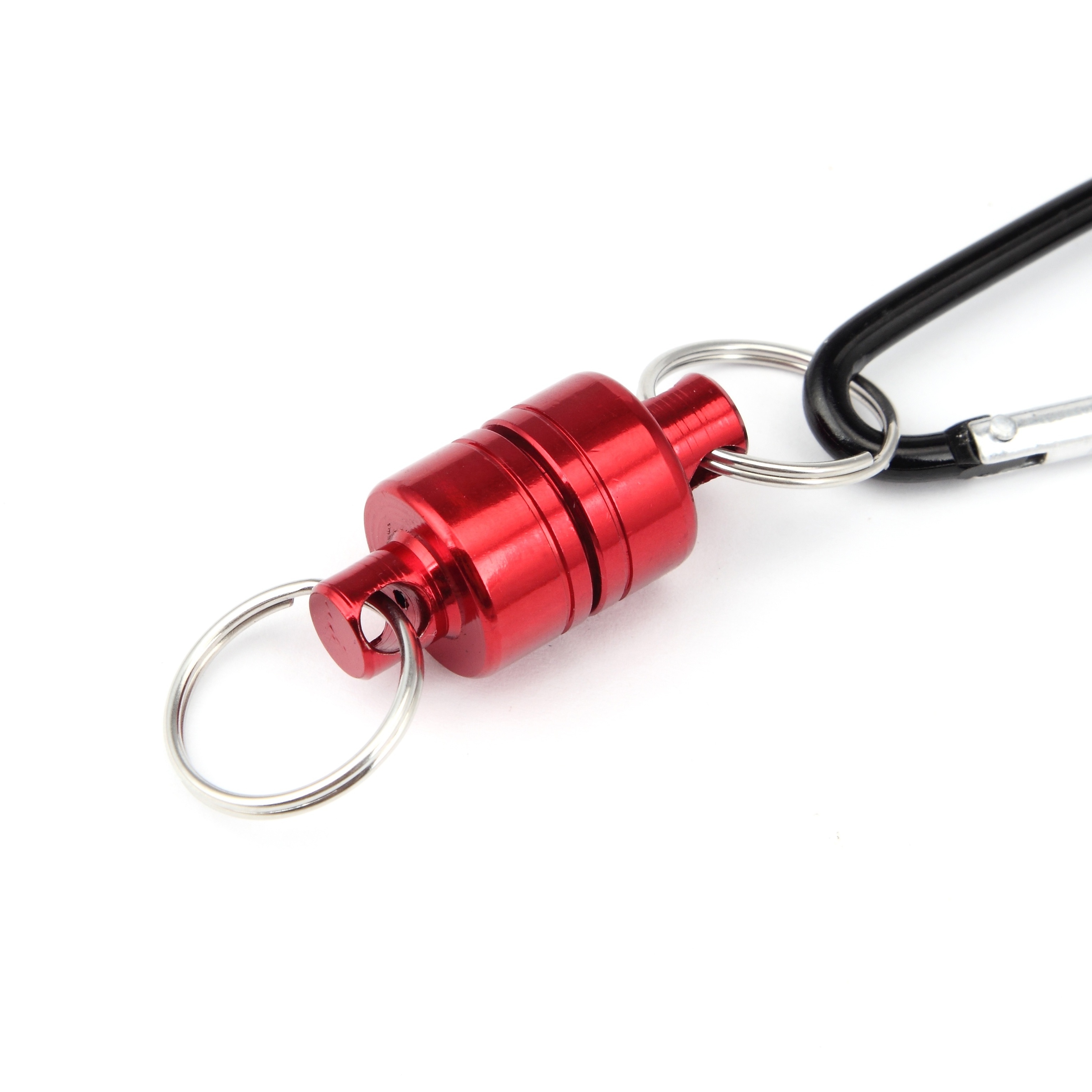 FRICHY X67 Magnetic Release Holder with Coil Carabiner Clip Magnetic Net Release for Fly Fishing