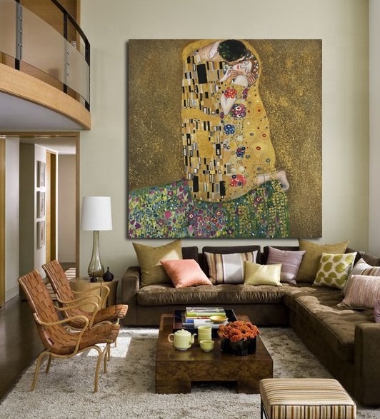 Purely handmade museum quality Gustav Klimt reproduction oil painting on canvas