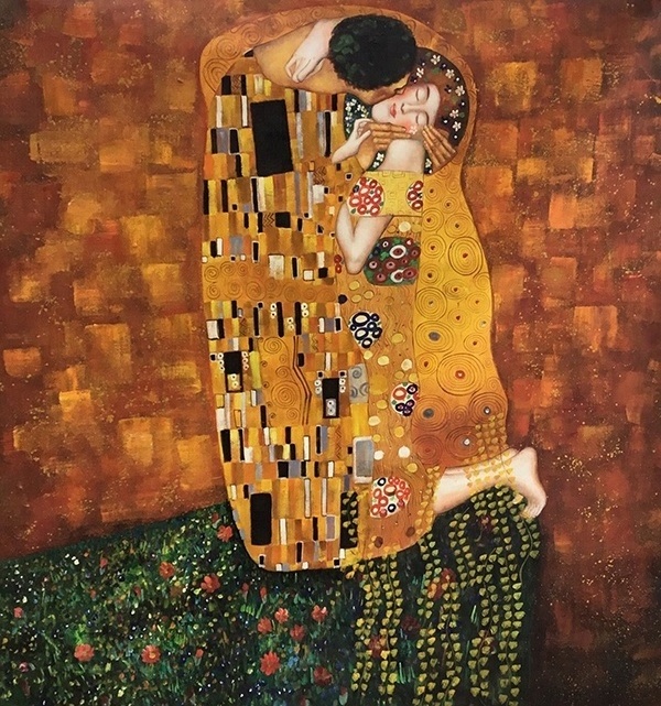 Famous high quality handmade gustav klimt mother and child reproduction oil painting